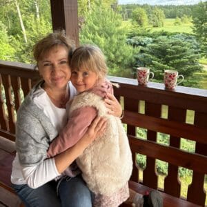 Pani Małgorzata z wnuczką